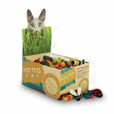 Dharma Dog Karma Cat Wool Felt Backyard Toys - Singles