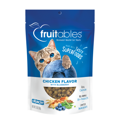 Fruitables Chicken &amp; Blueberry Cat Treats 2.5oz