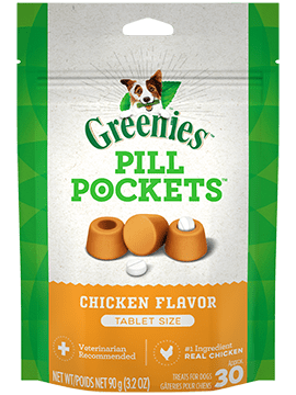 Greenies Dog Pill Pockets Chicken Flavour Tablet 3.2 Oz