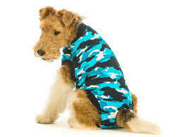 Suitical Blue Camo Dog Recovery Suit