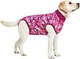 Suitical Pink Camo Dog Recovery Suit