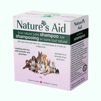 Nature&#39;s Aid Soothing Skin Shampoo Bar - Lavender &amp; Geranium 72g
