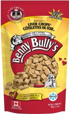 Benny Bully&#39;s Liver Chops Cat Treats 30g