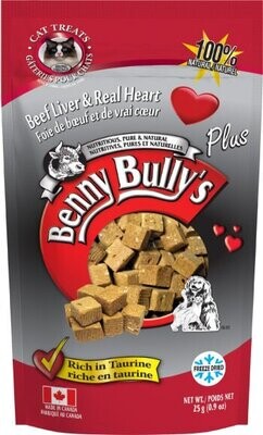 Benny Bully&#39;s Liver Plus Heart Cat Treats 25g