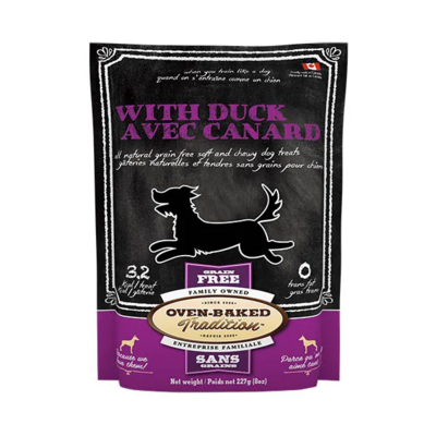 Oven Baked Tradition Duck Grain Free Soft and Chewy Treats for Dogs 8oz