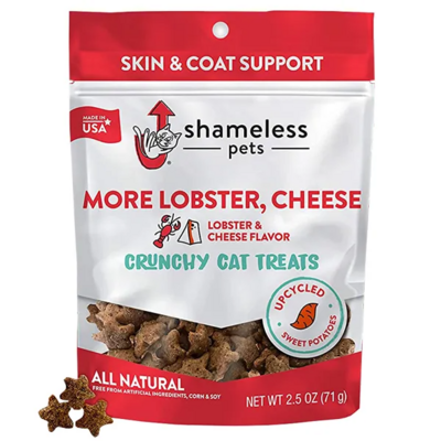 Shameless Pets More Lobster , Cheese Crunchy Cat Treats 2.5oz