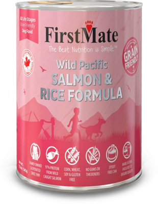FirstMate Salmon Grain Free LID for Dogs 354g