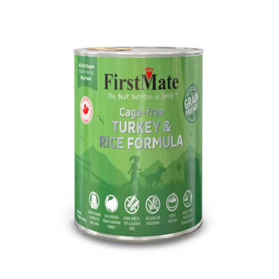 FirstMate Turkey &amp; Rice Grain Friendly for Dogs 354g