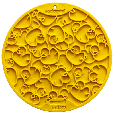 Sodapup Yellow Ducks Round Suction Cup Lick Mat