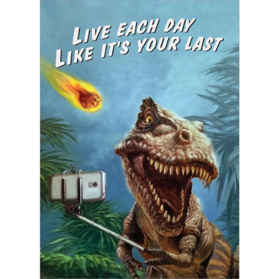 Tree Free No Tomorrow Dino Birthday Card