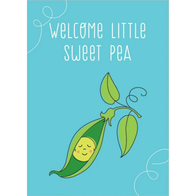 Tree Free Welcome Sweet Pea Card