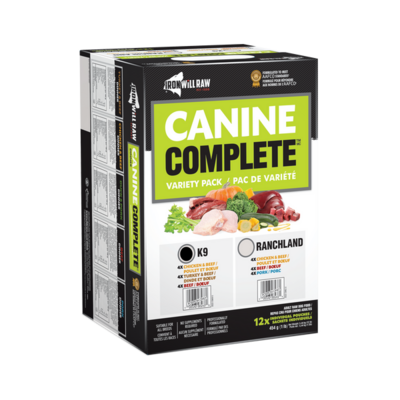 Iron Will Raw Canine Complete K9 Variety Dinner 12lb