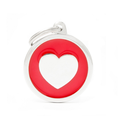My Family Classic Circle Heart Red