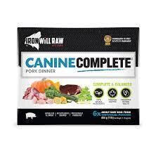 Iron Will Raw Canine Complete Pork Dinner 6lb