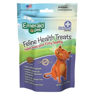Emerald Pet Smart N Tasty Chicken Hairball Formula Treats for Cats 2.5oz