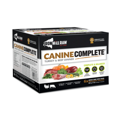 Iron Will Raw Canine Complete Turkey & Beef 6lb