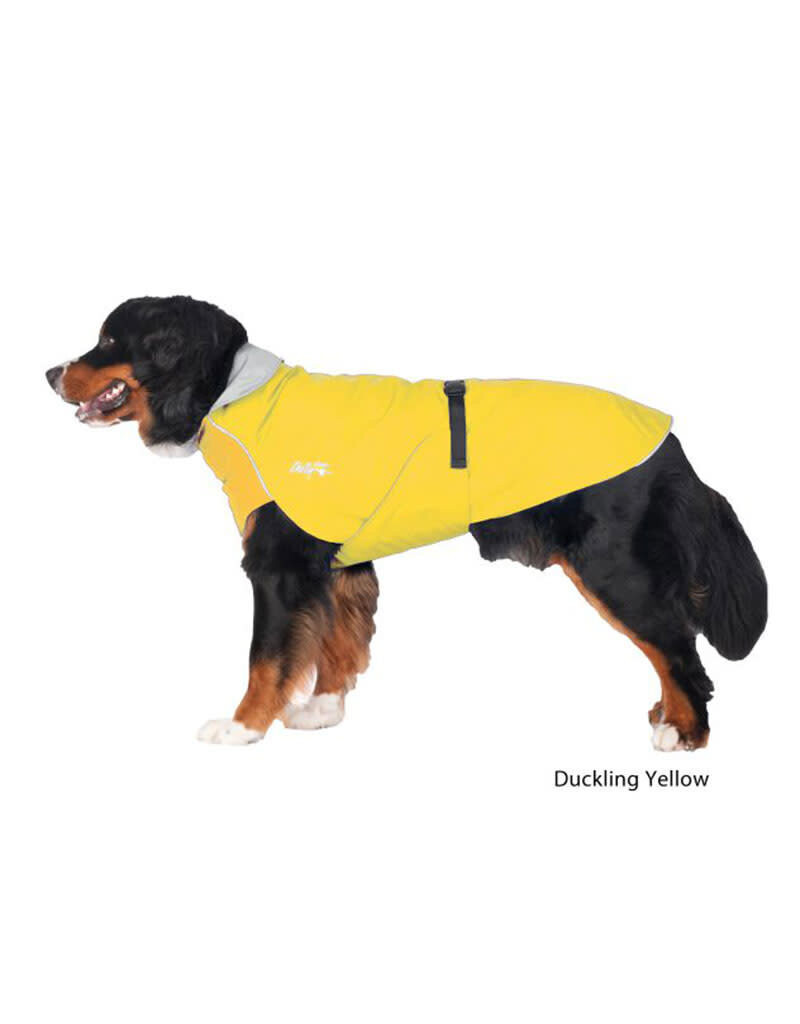 Chilly Dogs 15&quot; Long &amp; Lean Duckling Yellow Harbour Slicker Rain Coat