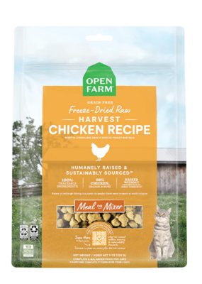 Open Farm Harvest Chicken Freeze-Dried Raw Morsels Cat Food