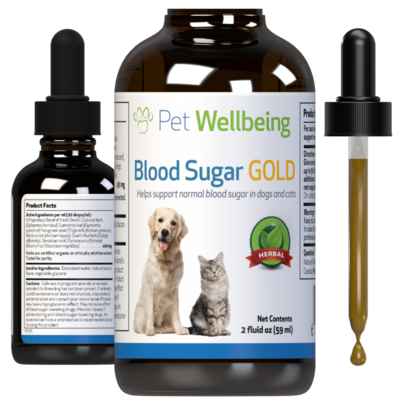 Pet Wellbeing Blood Sugar Gold for Blood Sugar Support 2oz