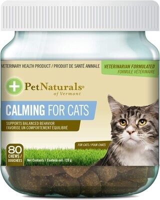 Pet Naturals Calming Treats for Cats - 80 Chews