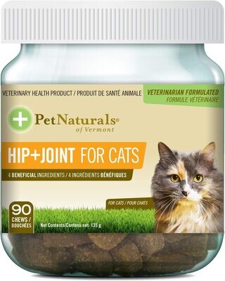 Pet Naturals Hip Joint Treats for Cats - 90 Chews