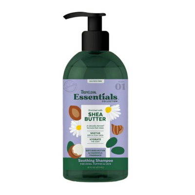 Tropiclean Essentials Shea Butter &amp; Chamomile Shampoo 16oz