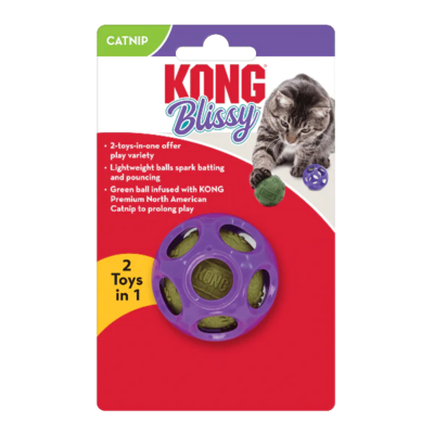 KONG Cat Blissy Moon Ball with Catnip