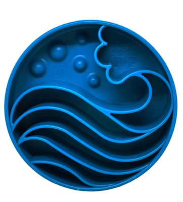 SodaPup Blue Wave Slow Feeder E-Bowl