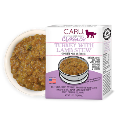 Caru Classic Stew Turkey with Lamb 12oz for Dogs