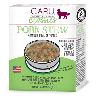 Caru Classic Stew Pork 12oz for Dogs