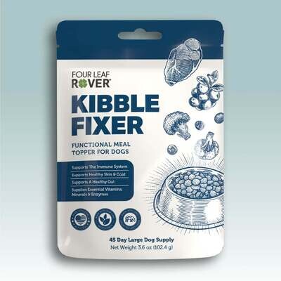 Four Leaf Rover Kibble Fixer Functional Meal Topper for Dogs 45 Day Supply 104g