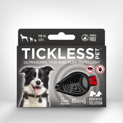 Tickless Classic Black Ultrasonic Tick and Flea Repellent