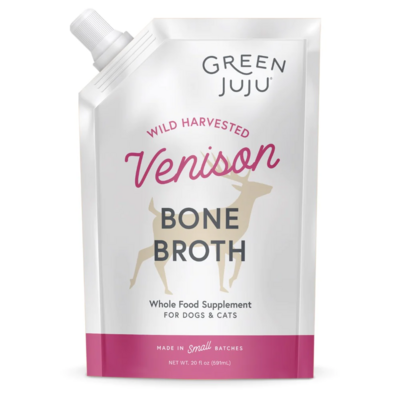 Green JuJu Venison Bone Broth for Dogs &amp; Cats 567g