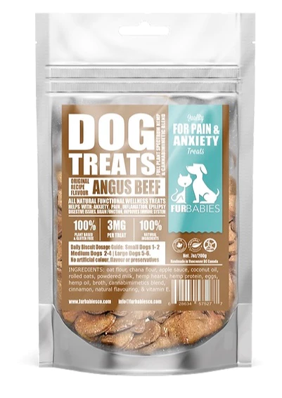 Furbabies Angus Beef flavoured all natural dog treats - 200g bag