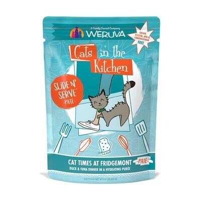 Weruva Cat Times At Fridgemont Duck &amp; Tuna Dinner in Hydrating Puree for Cats 3oz