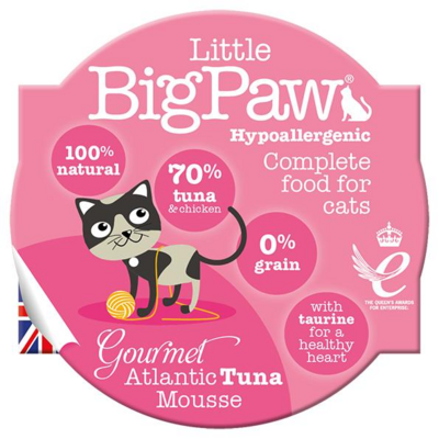 Little Big Paw Atlantic Tuna Gourmet Mousse for Cats Single 3oz
