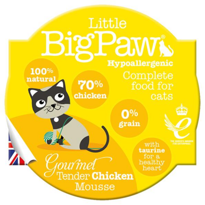 Little Big Paw Tender Chicken Gourmet Mousse for Cats Single 3oz