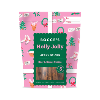 BOCCE&#39;S BAKERY Holly Jolly Jerky Sticks 4oz