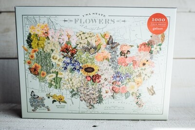 flowers of the USA puzzle