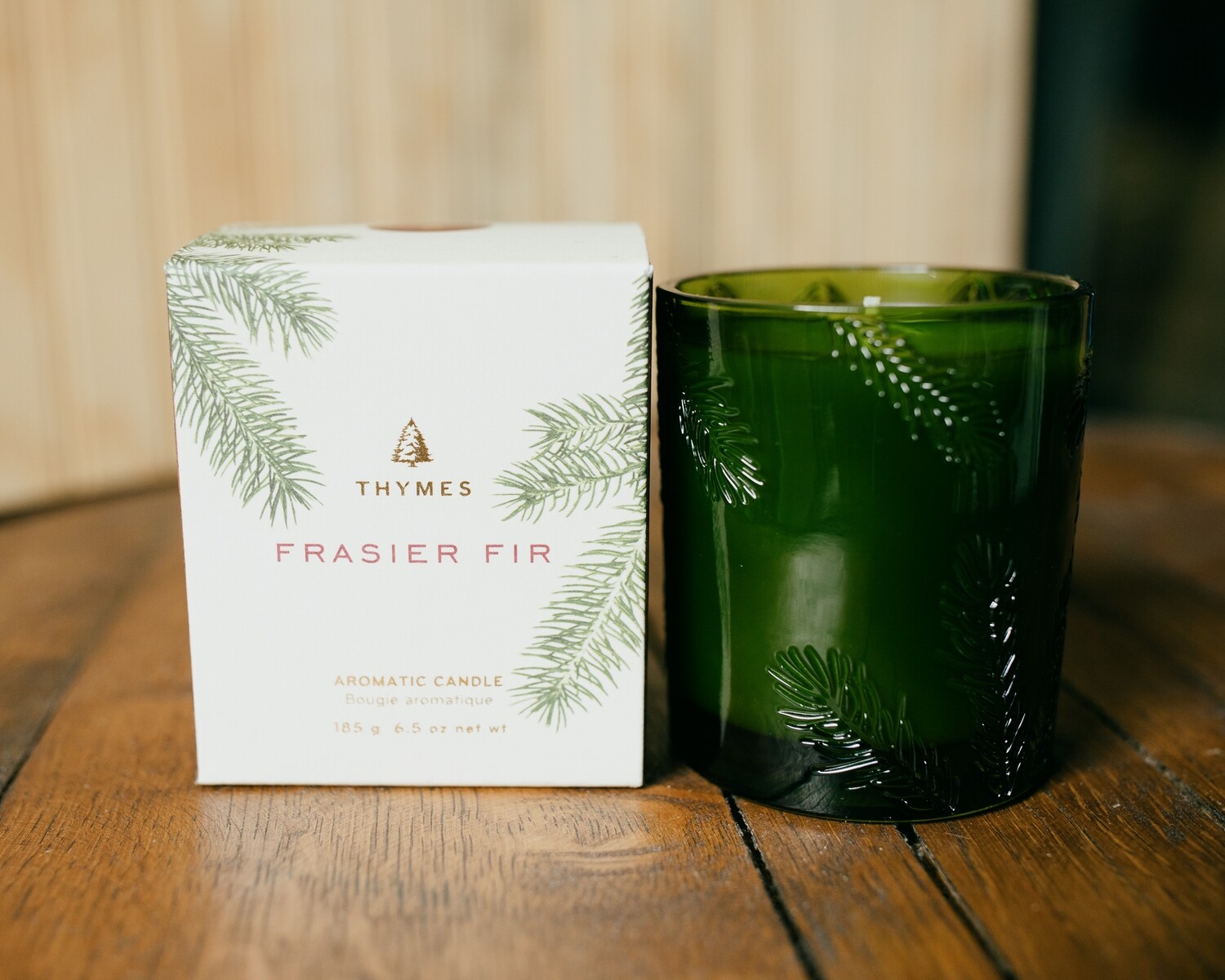 frasier fir glass candle