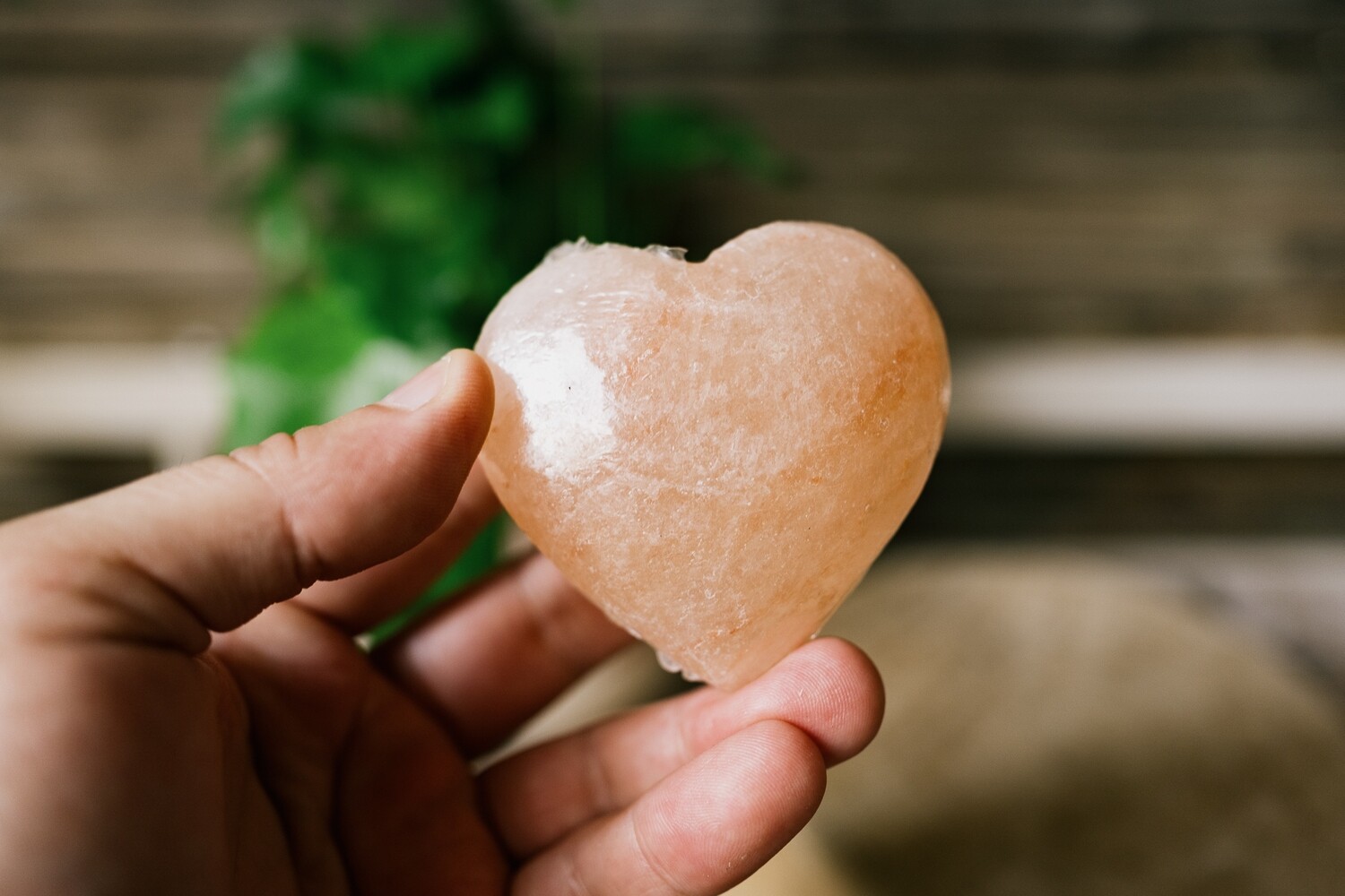 Himalayan salt heart