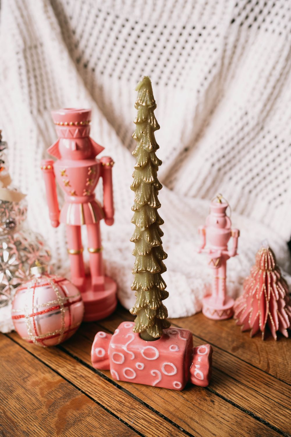 green tree candles lg