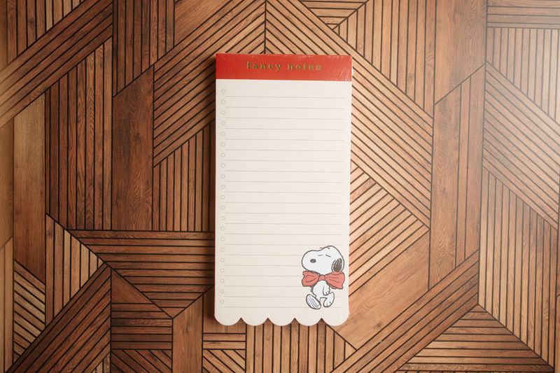peanuts fancy notes