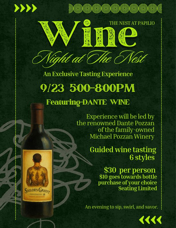 Dante Wine Tasting