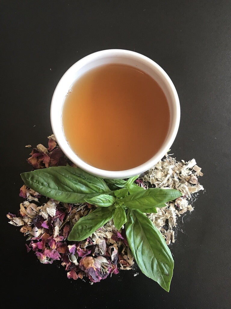 Holy Basil and Rose Tea