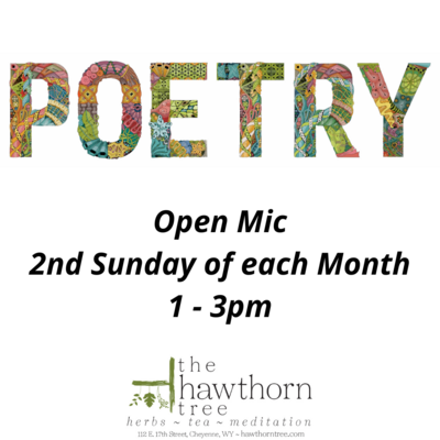 Event - Poetry Open Mic - 2nd Sunday of the Month - 1 - 3pm Event - Poetry Open Mic - 2nd Sunday of the Month - 1 - 3pm