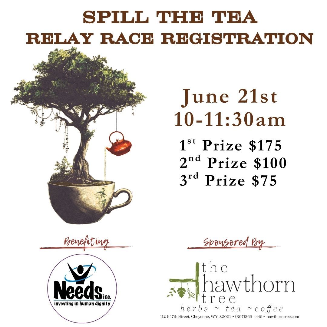 Spill The Tea Relay Race Registration - June 21st, 10am - 11:30am