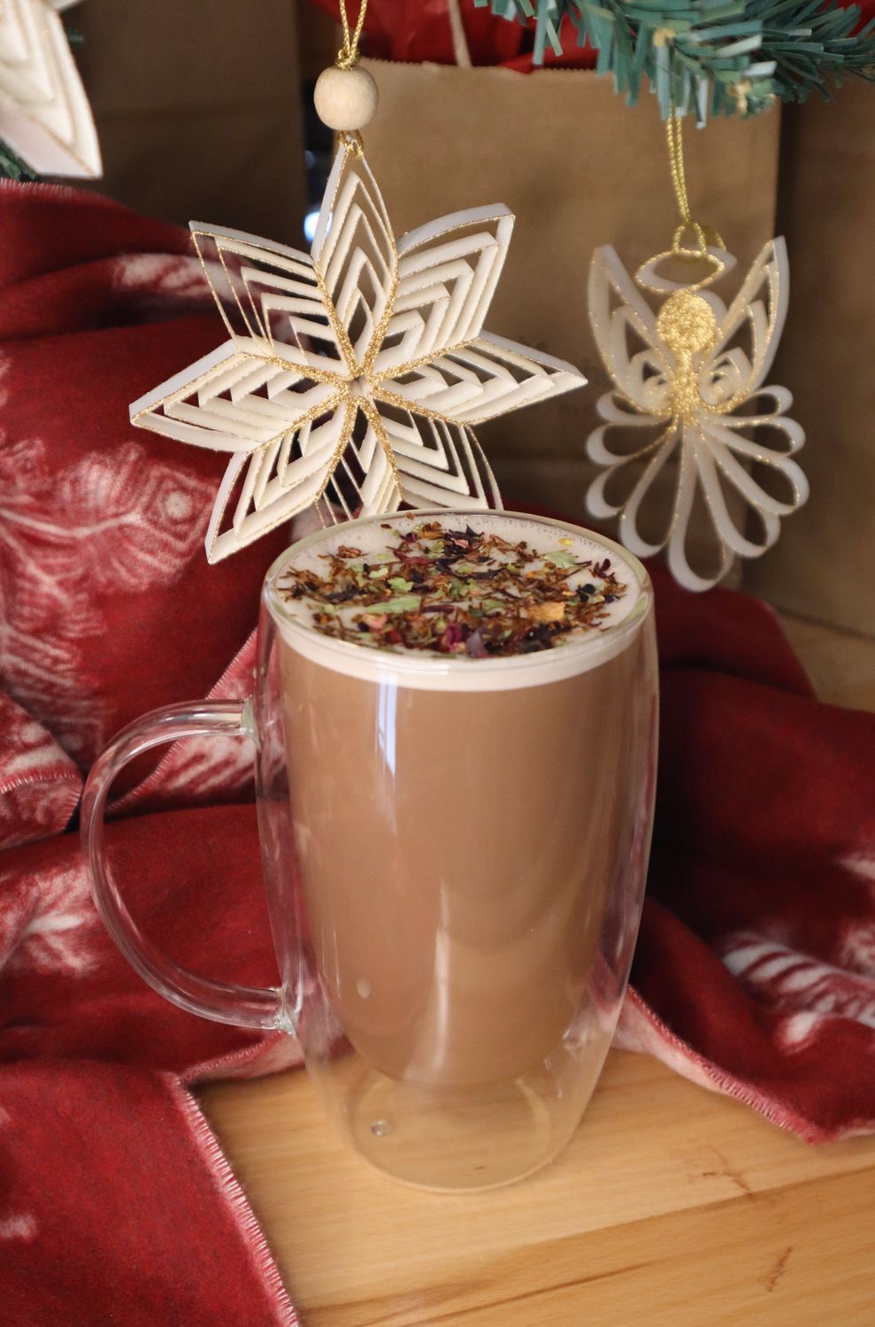 Fruit Cake Tea Latte