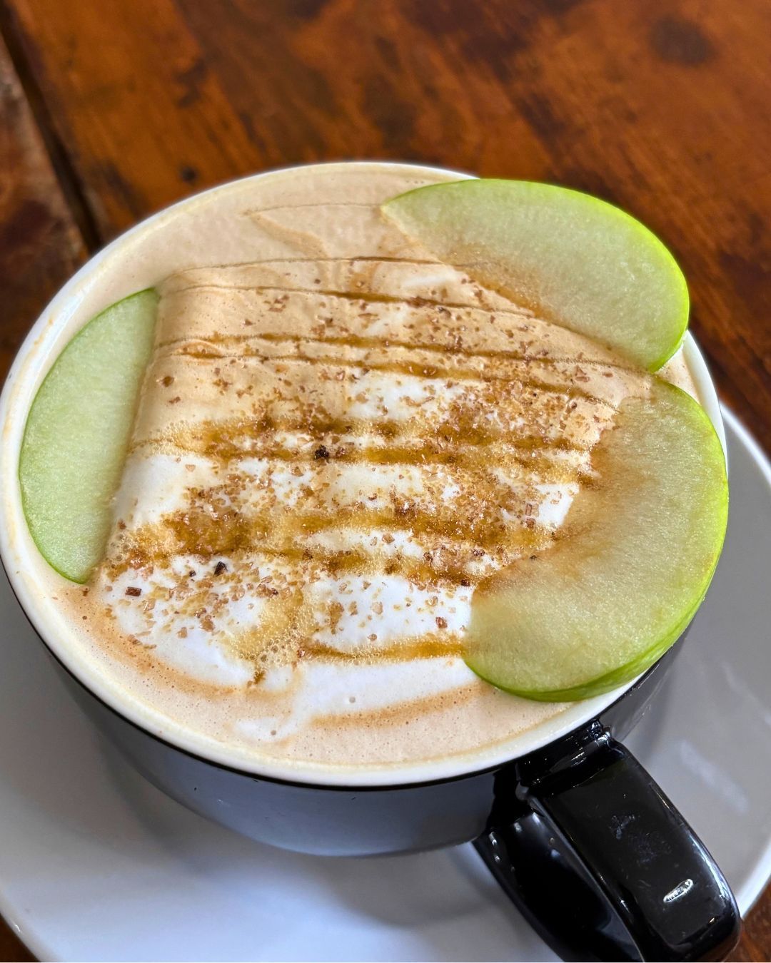Salted Caramel Apple Latte