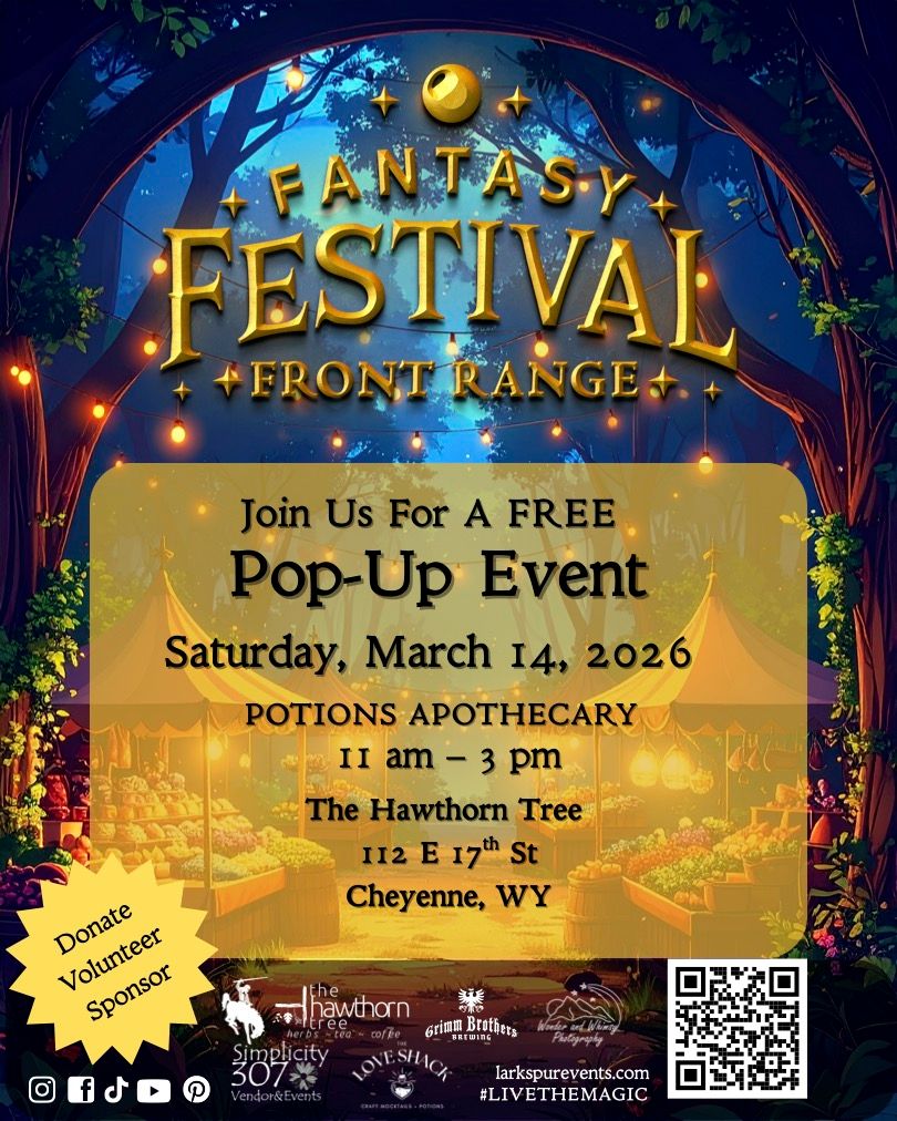 Potions Apothecary - March 14th - 11-3pm